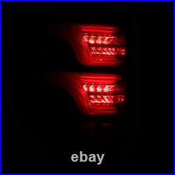 For 09-14 Ford F150 Jet Black LED Tail Lights Rear Brake Lamps Pair