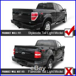 For 09-14 Ford F150 RAPTOR STYLE Black LED Neon Tube Tail Lights Lamp PAIR NEW