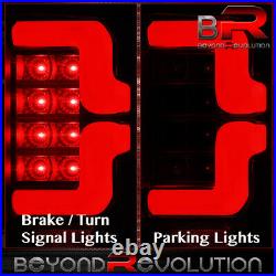 For 09-18 Dodge Ram 1500 / 10-18 2500 3500 Black Housing Red LED Tail Lights