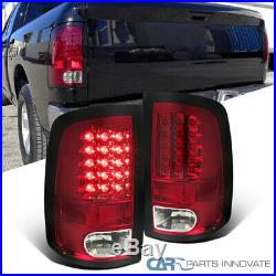 For 09-18 Dodge Ram 1500 2500 3500 Pickup Red LED Tail Lights Rear Brake Lamps
