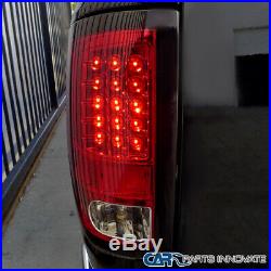 For 09-18 Dodge Ram 1500 2500 3500 Pickup Red LED Tail Lights Rear Brake Lamps