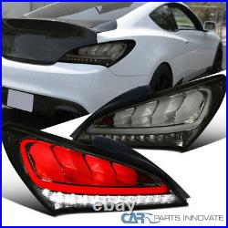 For 10-16 Genesis Coupe 2 Dr Smoke LED Sequential Signal Tail Lights Brake Lamps