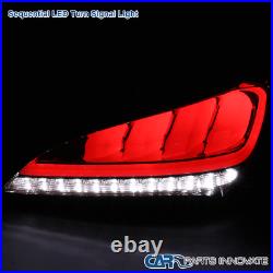 For 10-16 Genesis Coupe 2 Dr Smoke LED Sequential Signal Tail Lights Brake Lamps