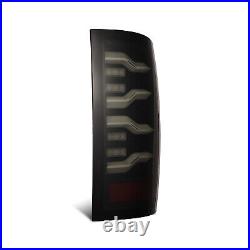 For 10-18 Dodge Ram 1500 2500 Luxx Black Sequential LED Tail Lights Lamps Pair