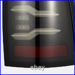 For 10-18 Dodge Ram 1500 2500 Luxx Black Sequential LED Tail Lights Lamps Pair