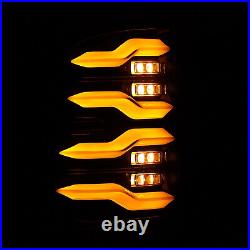 For 10-18 Dodge Ram 1500 2500 Luxx Black Sequential LED Tail Lights Lamps Pair