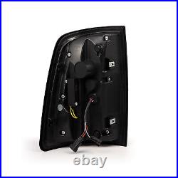 For 10-18 Dodge Ram 1500 2500 Luxx Black Sequential LED Tail Lights Lamps Pair