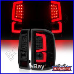 For 14-17 GMC Sierra 1500 2500 3500 Black Smoke High Power LED Tube Tail Light