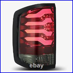 For 14-18 CHEVY SILVERADO RED SMOKE LED Tail Lights Pair ALRHAREX