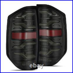 For 14-21 Toyota Tundra Luxx Alpha Black Sequential LED Tail Lights Lamps