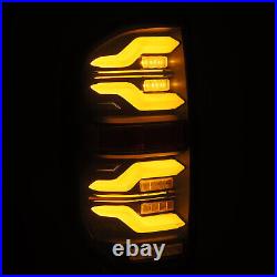 For 14-21 Toyota Tundra Luxx Alpha Black Sequential LED Tail Lights Lamps