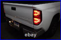 For 14-21 Toyota Tundra Luxx Alpha Black Sequential LED Tail Lights Lamps