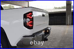 For 14-21 Toyota Tundra Luxx Alpha Black Sequential LED Tail Lights Lamps