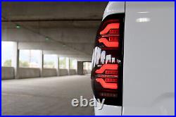 For 14-21 Toyota Tundra Luxx Alpha Black Sequential LED Tail Lights Lamps
