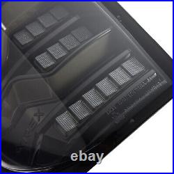 For 14-21 Toyota Tundra Luxx Alpha Black Sequential LED Tail Lights Lamps
