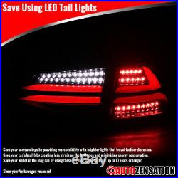 For 15-17 VW GTI Golf MK7 Black Full LED Replacement Tail Lights Brake Lamp Pair
