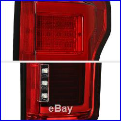 For 15-18 Ford F150 Blind Spot Sensor Models Red LED Light Bar Tail Brake Lamp