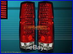 For 1986-1997 Nissan Hardbody Pickup / D21 Red Clear Led Tail Lights