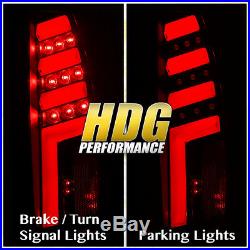 For 1988-1998 Chevy GMC C/K 1500 2500 Black Housing LED Clear Lens Tail Light