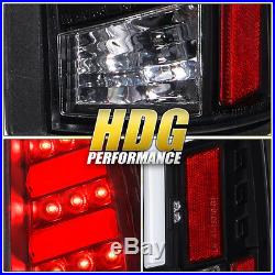 For 1988-1998 Chevy GMC C/K 1500 2500 Black Housing LED Clear Lens Tail Light