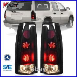 For 1988-1998 Chevy GMC C/K 1500 2500 Suburban LED Tail Lights Smoke Lens Lamps