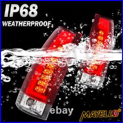 For 1988-1999 C-Bar LED Red Taillights Chevy/GMC C10 C/K Silverado Tahoe Sierra