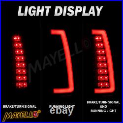 For 1988-1999 C-Bar LED Red Taillights Chevy/GMC C10 C/K Silverado Tahoe Sierra