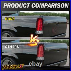 For 1988-1999 C-Bar LED Red Taillights Chevy/GMC C10 C/K Silverado Tahoe Sierra