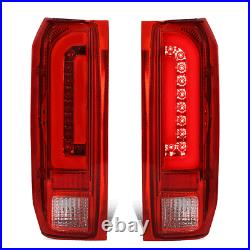 For 1990-1997 Ford F150 F250 Bronco Styleside LED Bar Tail Brake Light Lamps Red