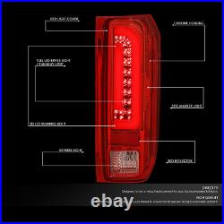 For 1990-1997 Ford F150 F250 Bronco Styleside LED Bar Tail Brake Light Lamps Red