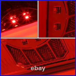 For 1990-1997 Ford F150 F250 Bronco Styleside LED Bar Tail Brake Light Lamps Red