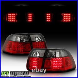 For 1996-1998 Honda Civic Sedan Lumileds LED Red Smoked Tail Lights brake Lamps