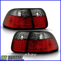 For 1996-1998 Honda Civic Sedan Lumileds LED Red Smoked Tail Lights brake Lamps