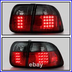 For 1996-1998 Honda Civic Sedan Lumileds LED Red Smoked Tail Lights brake Lamps