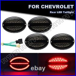 For 1997-2004 Chevy C5 Corvette Halo LED Tail Lights Lamp with Hyperflash Harness