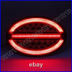 For 1997-2004 Chevy C5 Corvette Halo LED Tail Lights Lamp with Hyperflash Harness