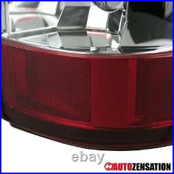 For 1999-2002 Chevy Silverado GMC Sierra 1500 Red LED Tail Lights Brake Lamps
