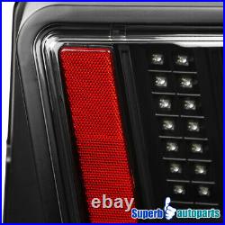 For 1999-2004 Ford Mustang LED Sequential Tail Lights Signal Brake Lamps Black