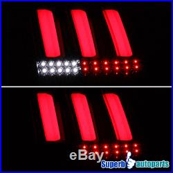 For 1999-2004 Ford Mustang Sequential LED Tail Lights Brake Lamp Black