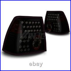 For 1999-2005 Volkswagen Jetta LED Black Housing Smoke Lens Tail Lights Lamps