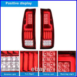 For 1999-2006 Chevy Silverado/99-2002 GMC Sierra 1500 2500 3500 LED Tail Lights