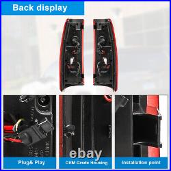 For 1999-2006 Chevy Silverado/99-2002 GMC Sierra 1500 2500 3500 LED Tail Lights