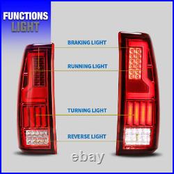 For 1999-2006 Chevy Silverado/99-2002 GMC Sierra 1500 2500 3500 LED Tail Lights