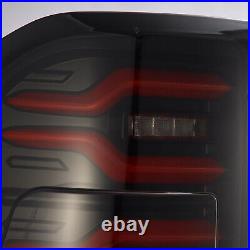 For 19-24 Ram 1500 Black Red Smoke Lens Luxx Sequential LED Tail Lights Lamps