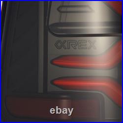 For 19-24 Ram 1500 Black Red Smoke Lens Luxx Sequential LED Tail Lights Lamps