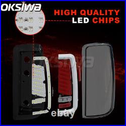 For 2000-05 2006 Chevy Suburban Tahoe GMC Yukon Smoke LED Tube Tail Lights Lamps