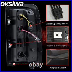 For 2000-05 2006 Chevy Suburban Tahoe GMC Yukon Smoke LED Tube Tail Lights Lamps