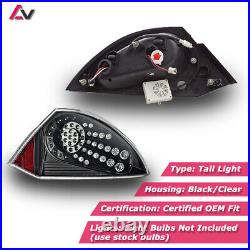 For 2000-2005 Mitsubishi Eclipse LED Tail Lights Black Rear Lamp Pair Clear Lens