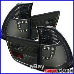 For 2000-2006 BMW X5 E53 Pair Smoke Lens LED Tail Lights Lamps with Neon Tube DRL