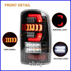 For 2000-2006 Chevy Suburban Tahoe GMC Yukon LED Tail Lights Lamp Clear Len Pair